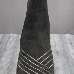 Elegant Fly London Black and Gold Suede Women's Boots Size 9.5 (40 EU)